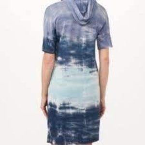 Cable Gauge Tie Dyed Hooded Dress L Nwt 